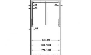 Гардеробний ліфт,10 кг,770-1200мм, нікель, колір алюміній / сірий